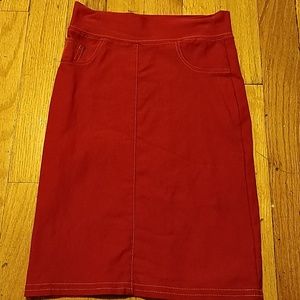 Coral Pencil Skirt XS